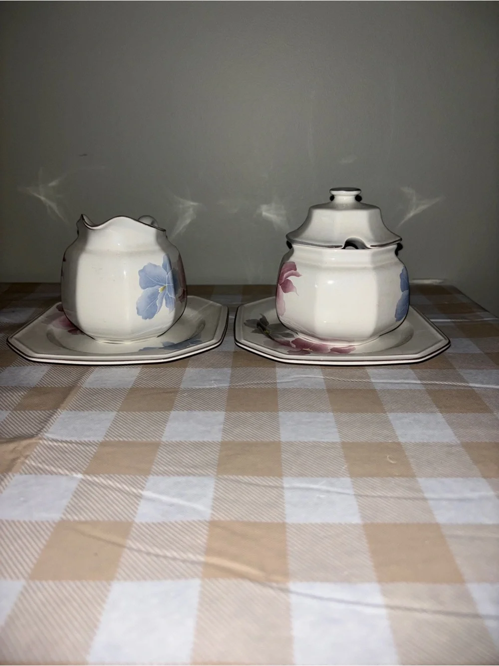 Vintage Mikasa Creamer & Sugar Set